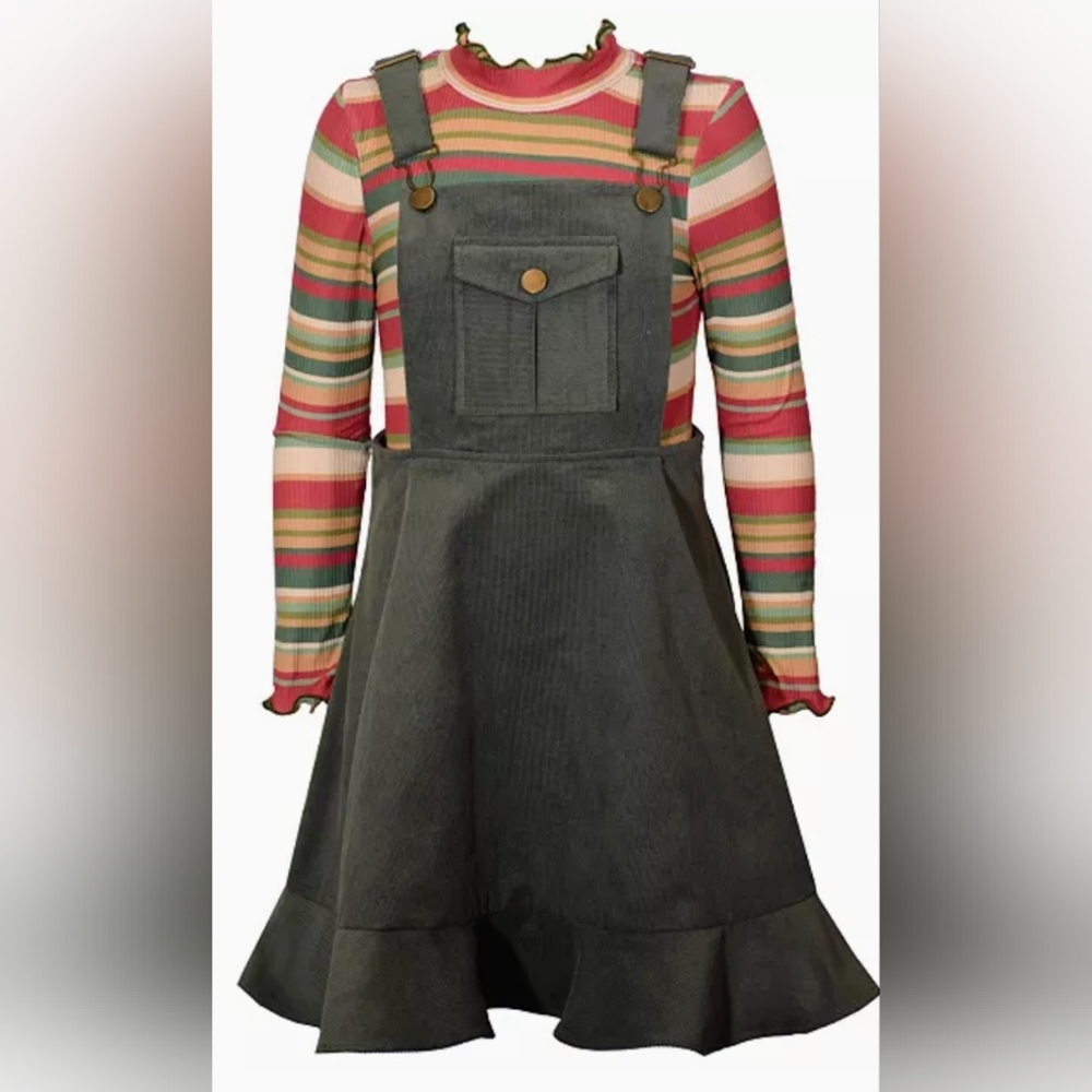 Bonnie Jean Striped Multicolored Jumper Set